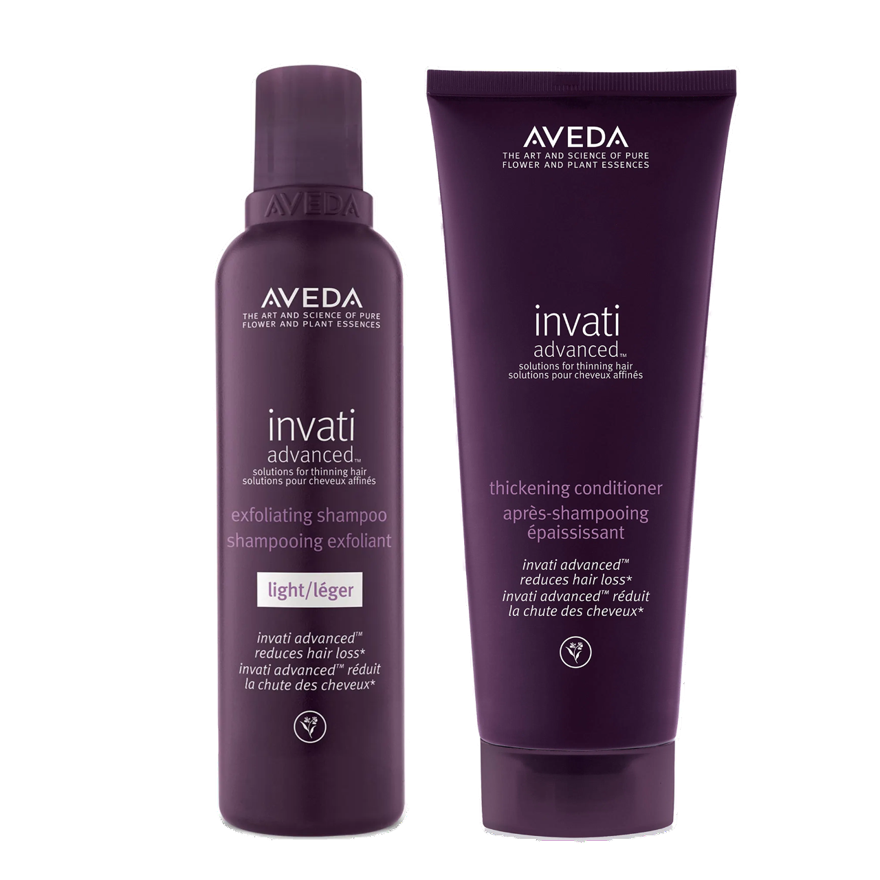 Aveda Invati Advanced™ Exfoliating Shampoo Light and Thickening Conditioner 200ml Bundle