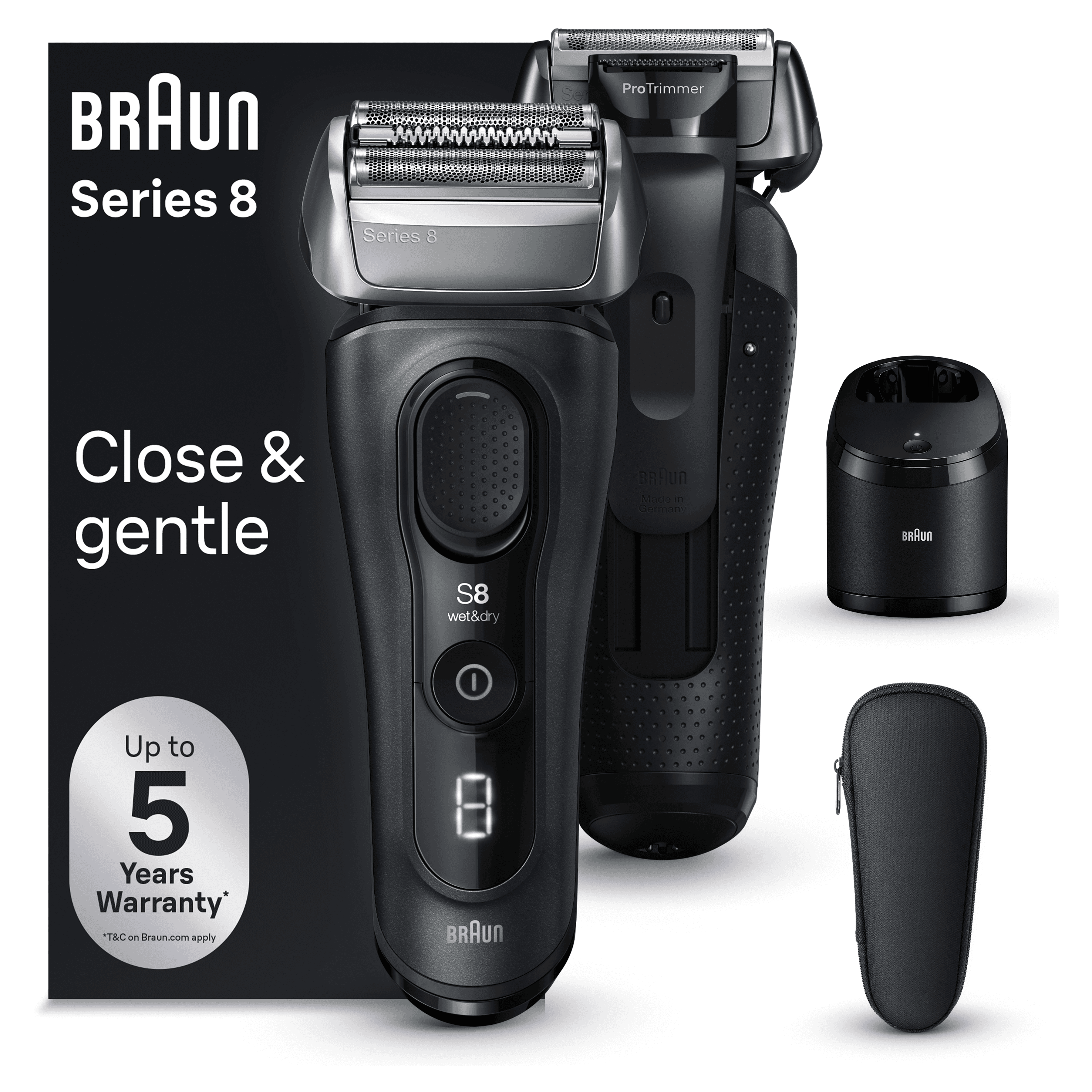 Braun Series 8 Wet & Dry Electric Shaver 8563cc