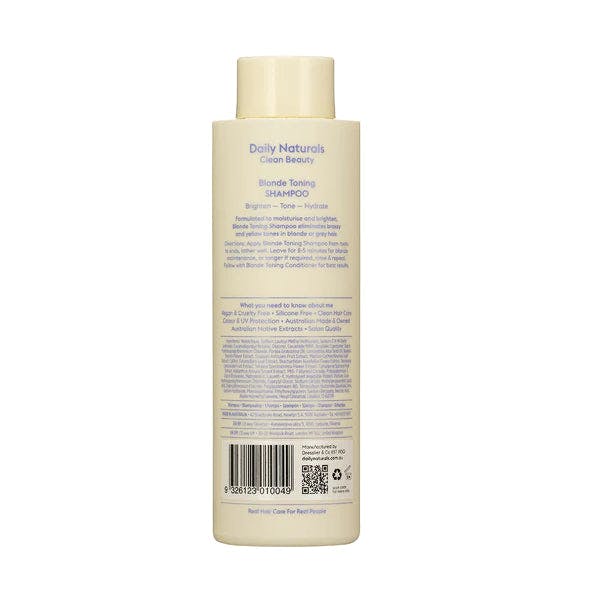 Daily Naturals Clean Beauty Blonde Toning Shampoo 275ml