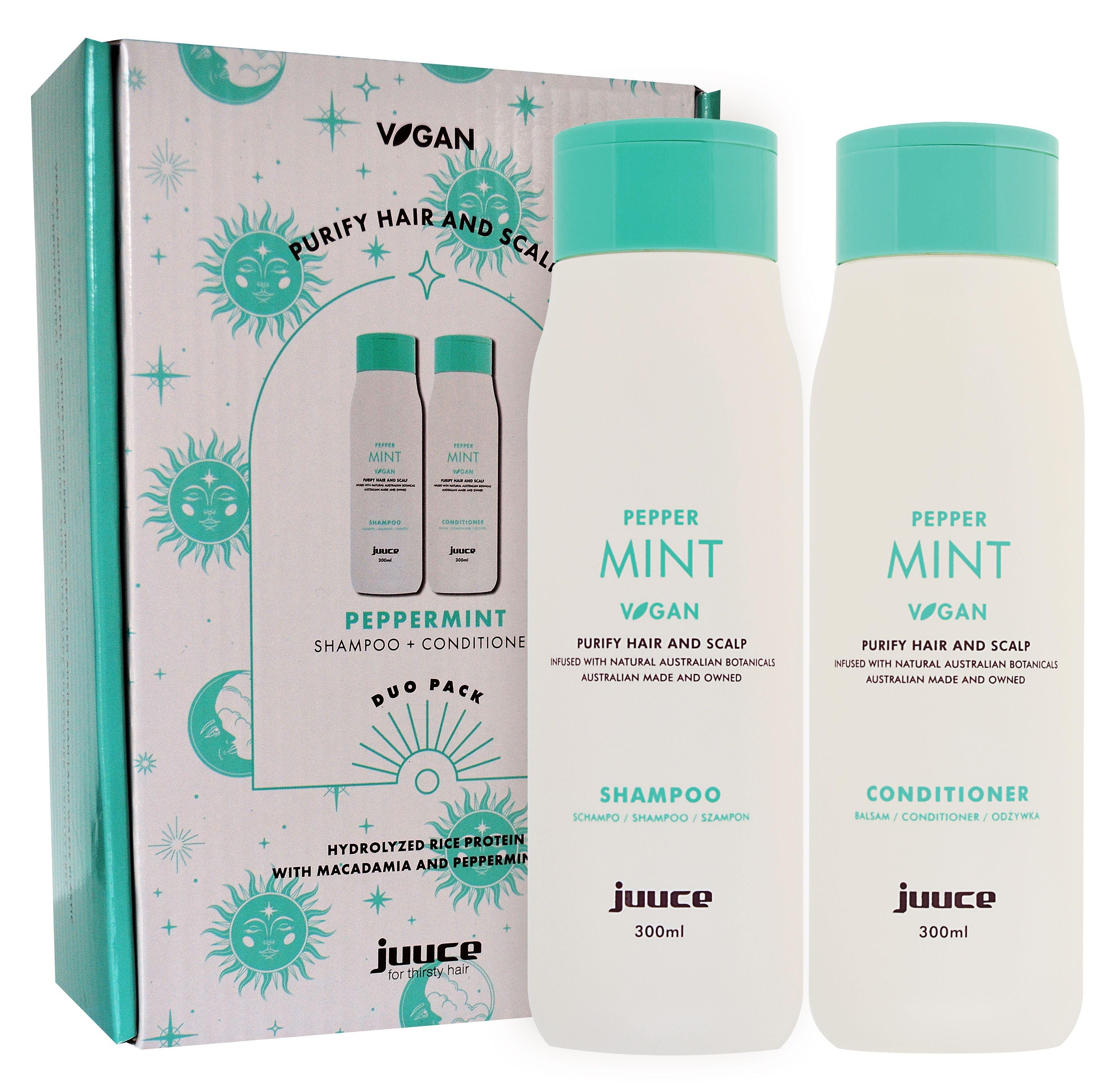 Juuce Peppermint Shampoo & Conditioner 300ml Duo