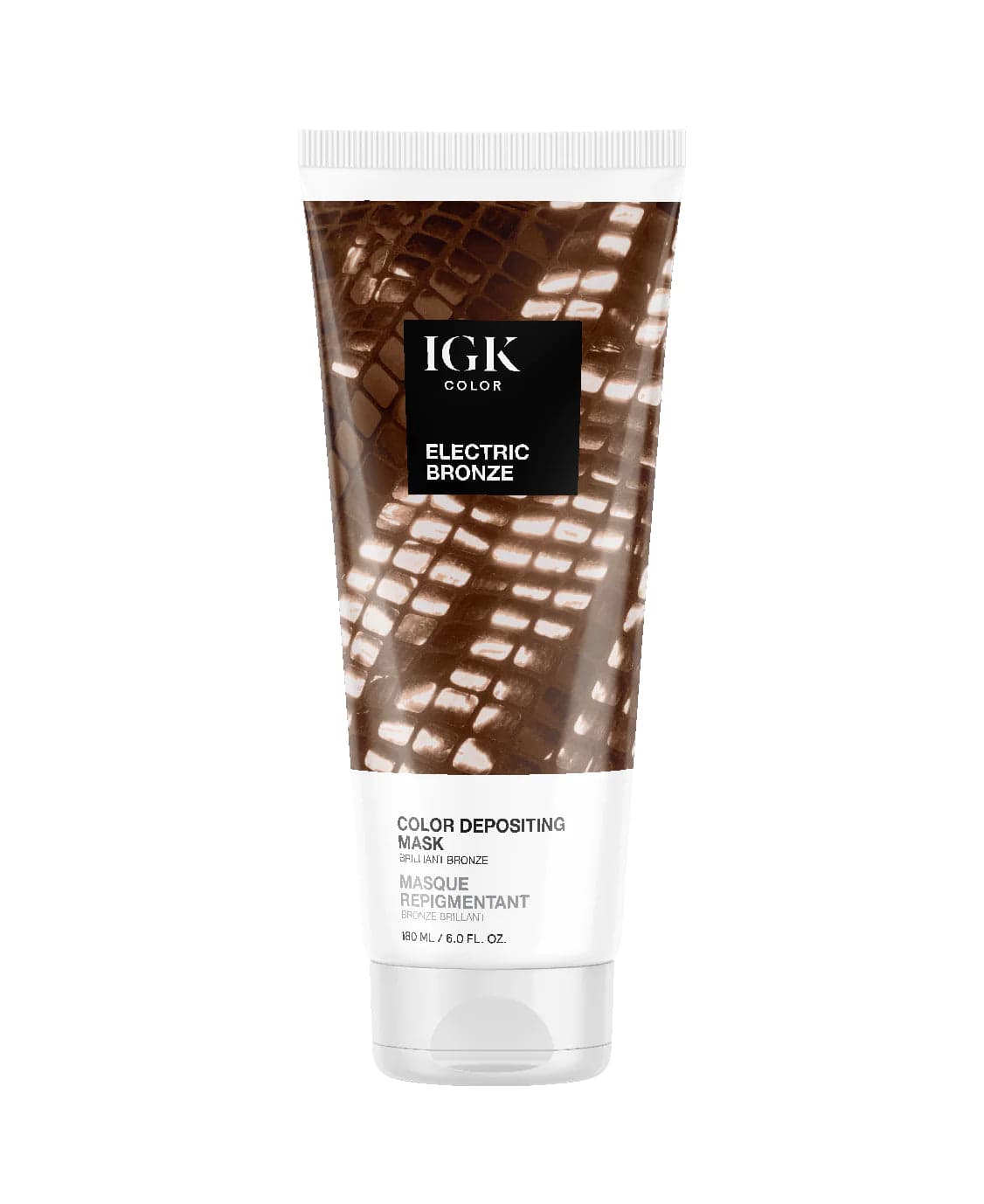 IGK Color Depositing Mask Electric Bronze - Brilliant Bronze 180ml