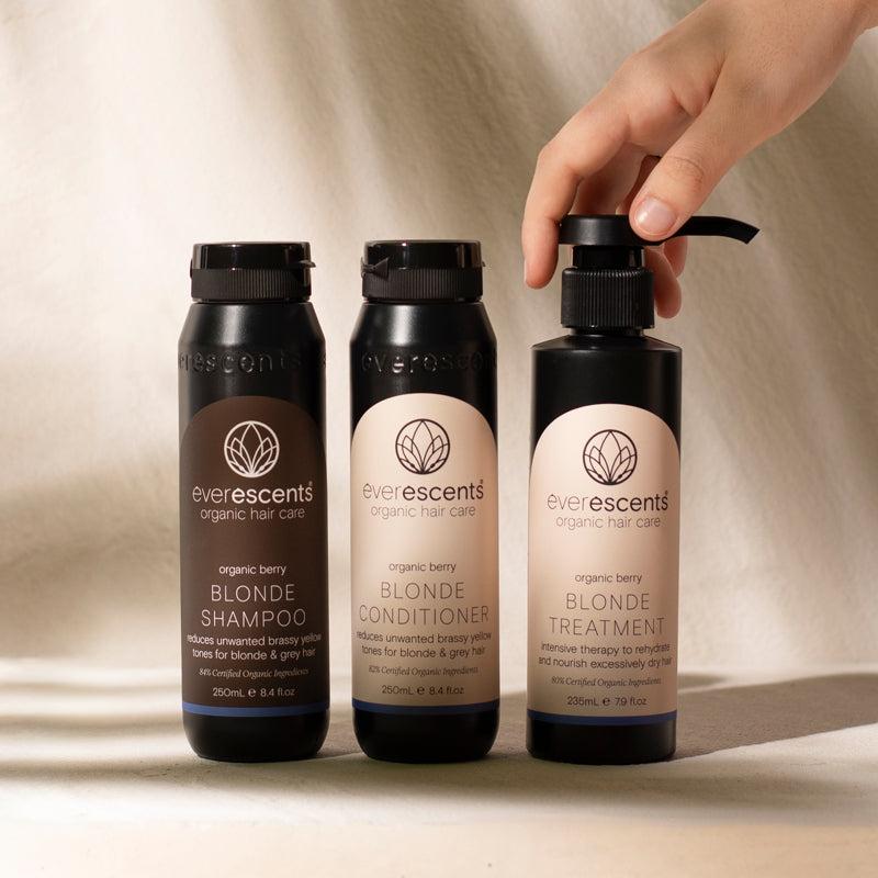 EverEscents Organic Blonde Trio Pack with Deep Treatment