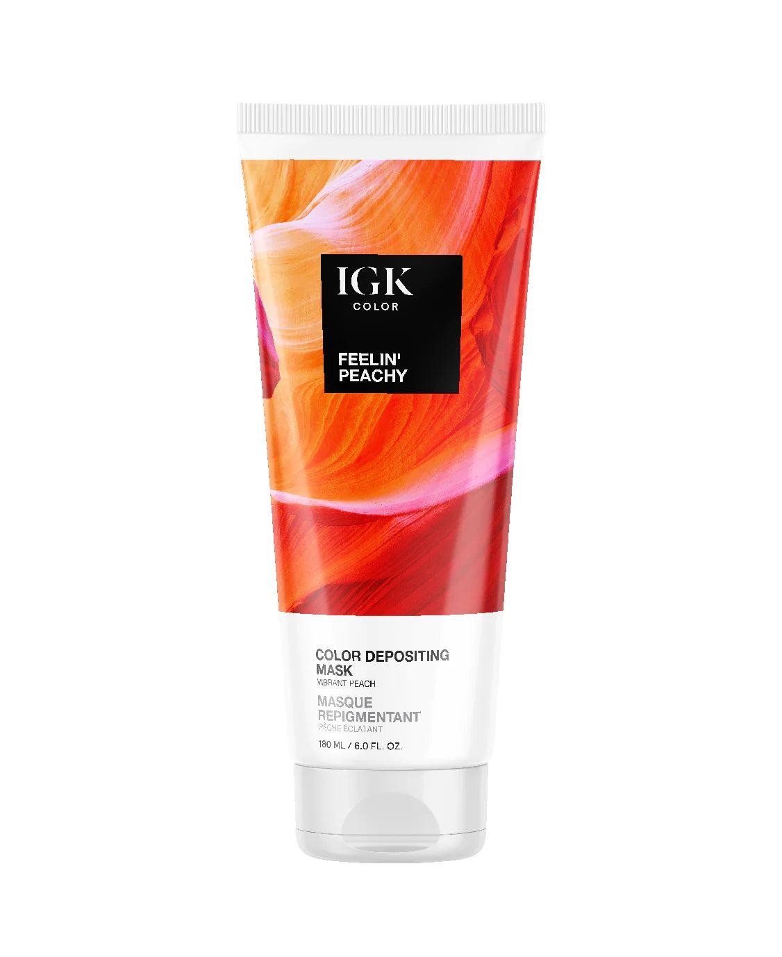 IGK Color Depositing Mask Feelin' Peachy - Vibrant Peach 180ml