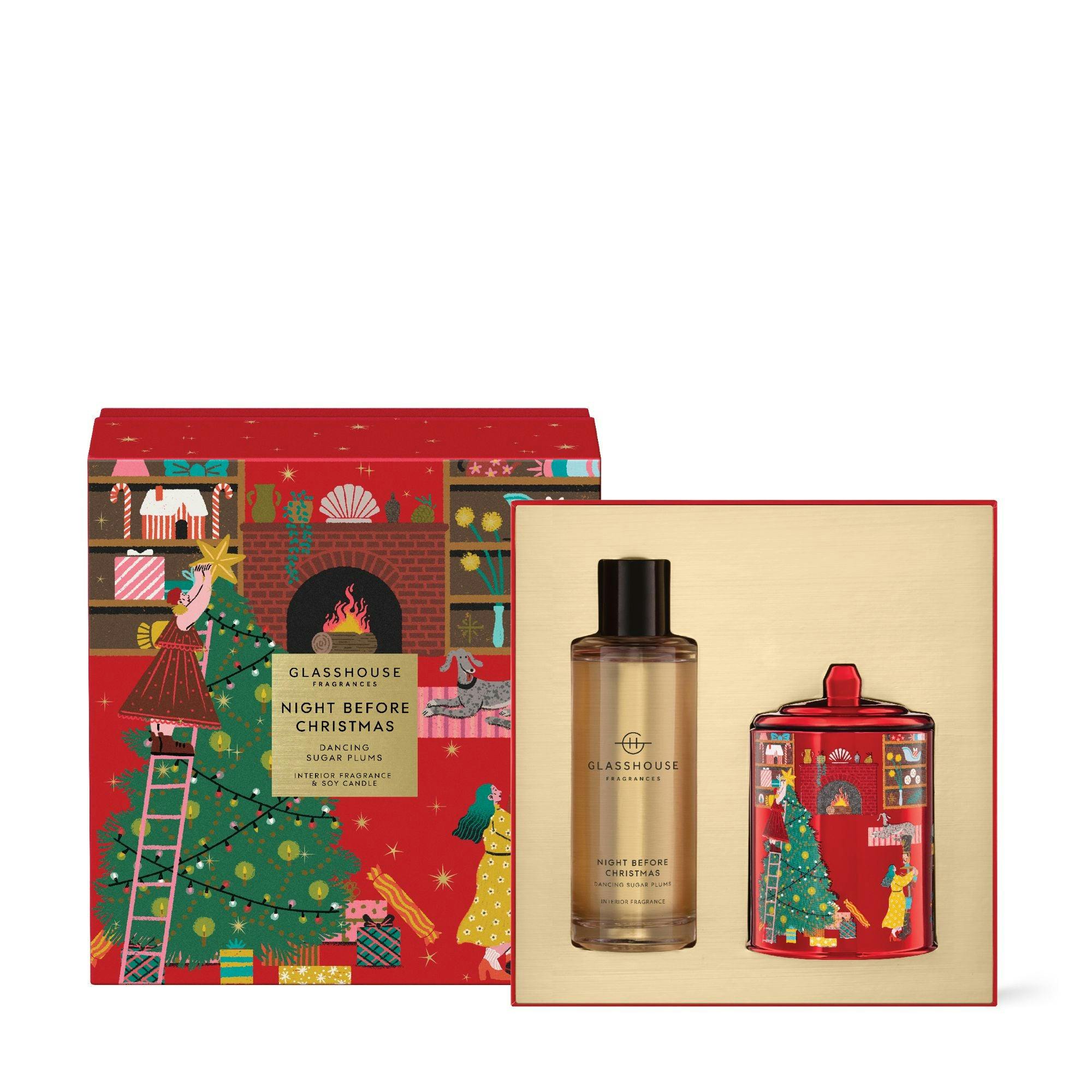 Glasshouse Fragrances NIGHT BEFORE CHRISTMAS Interior Fragrance Gift Set