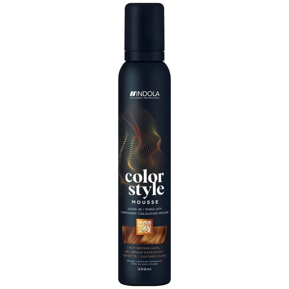 Indola Colour Style Mousse - Light Brown Hazel 200ml