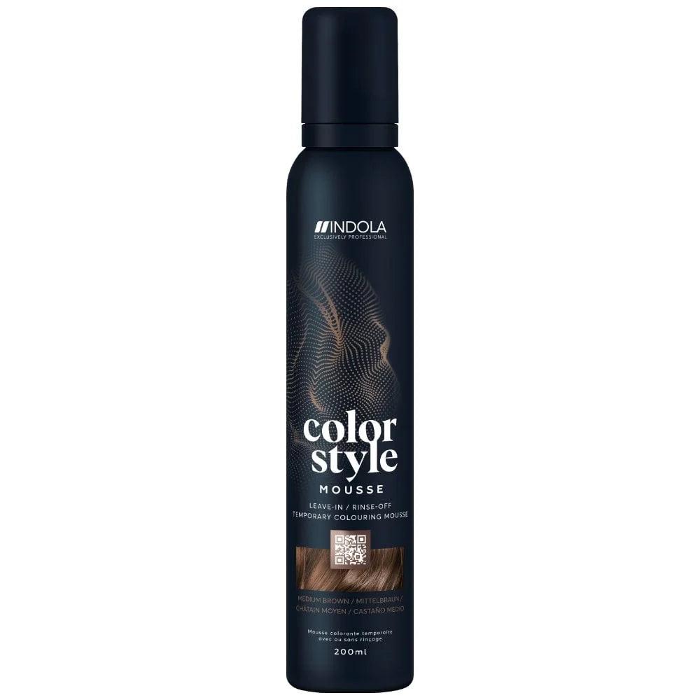 Indola Colour Style Mousse - Medium Brown 200ml