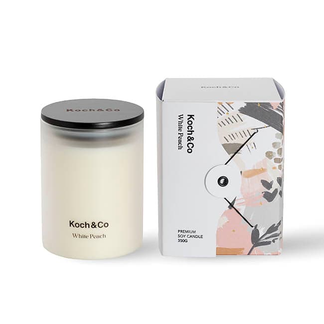 Koch & Co Soy Candle White Peach 350g