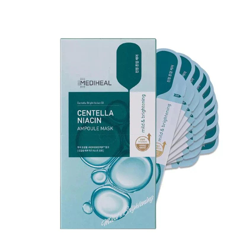 MEDIHEAL Centella Niacin Ampoule Sheet Mask Bundle (10pcs)