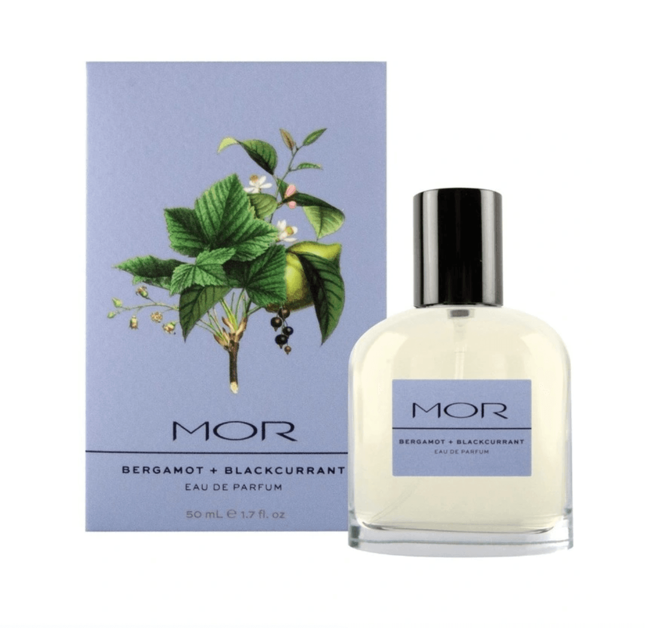 MOR Botanicals Bergamot + Blackcurrant Eau De Parfum 50ml