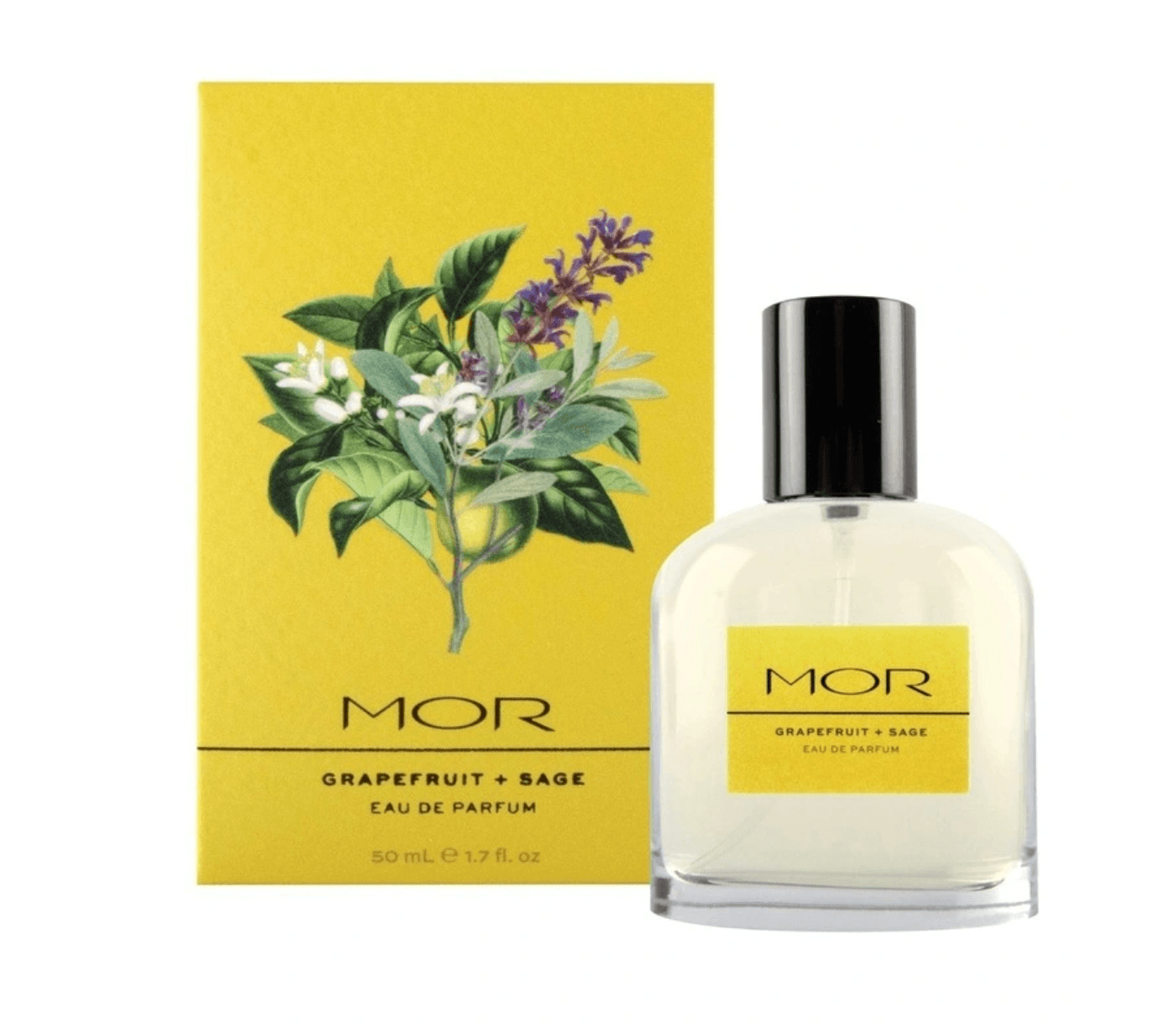 MOR Botanicals Grapefruit + Sage Eau De Parfum 50ml