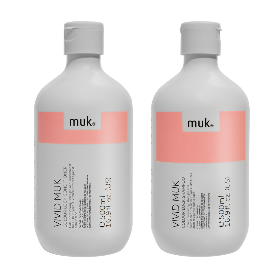 Muk Vivid Muk Shampoo and Conditioner 500ml Bundle