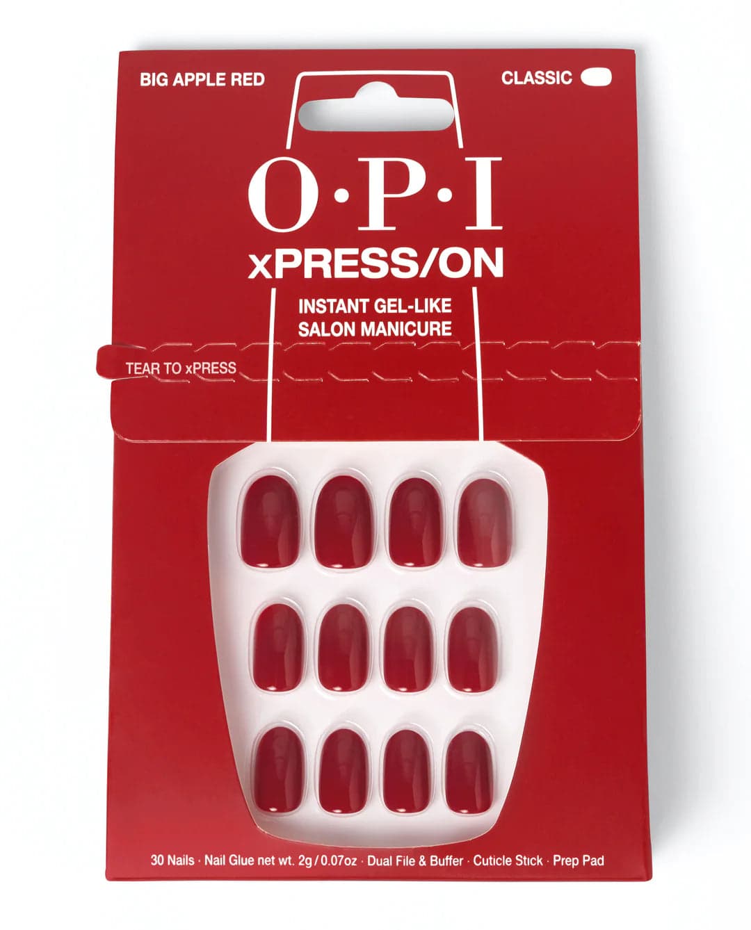 OPI xPRESS/ON Big Apple Red