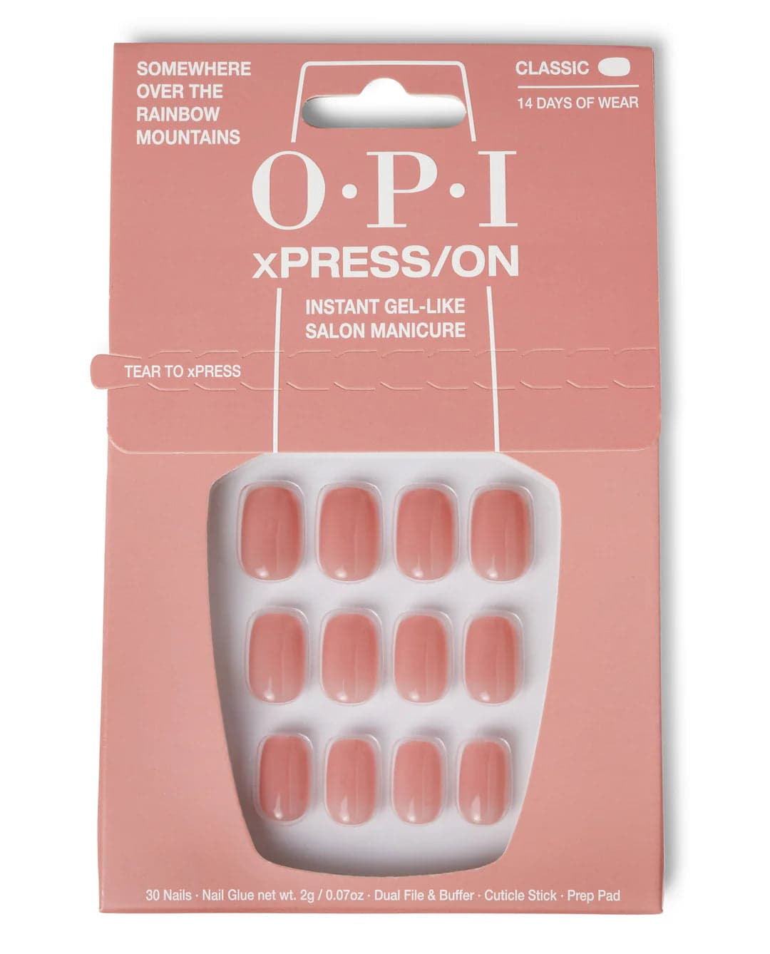 OPI xPRESS/ON Press On Nails Somewhere Over the Rainbow Mountains