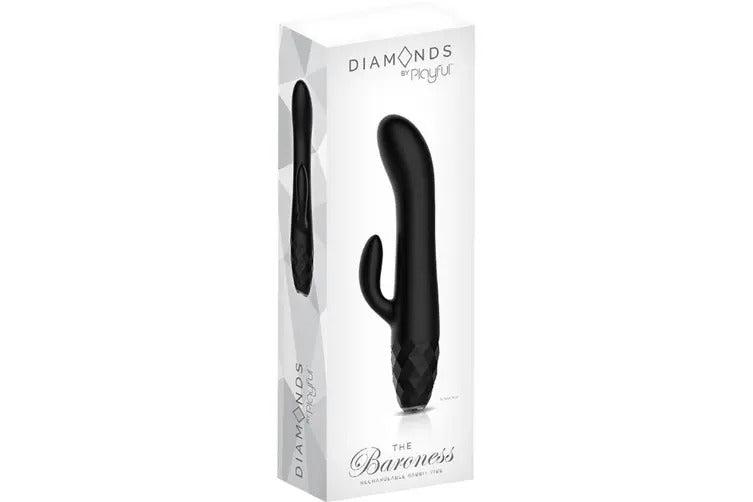 Playful Diamonds The Baroness - Rechargeable Black Rabbit