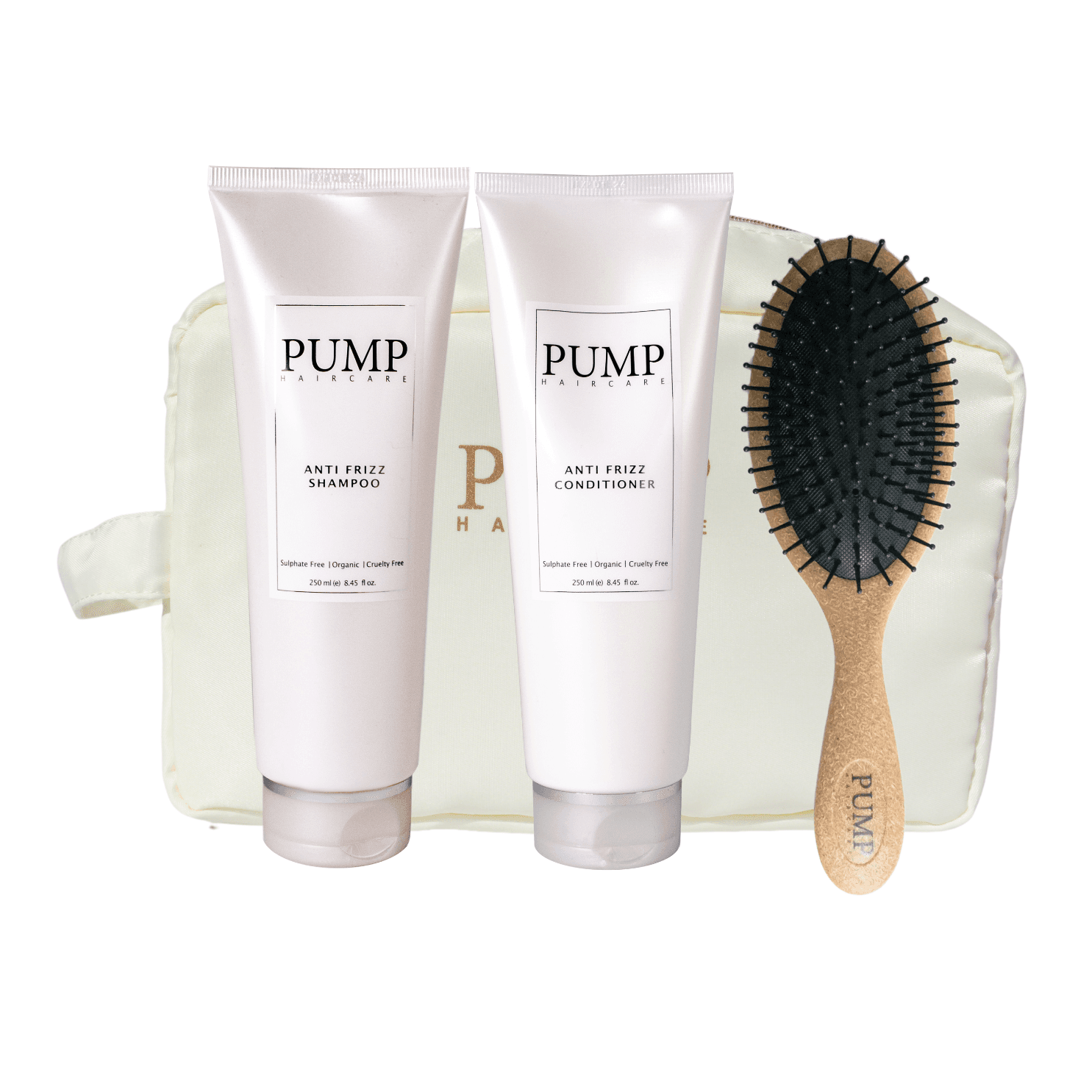 Pump Haircare Anti-Frizz Summer Brush Pack