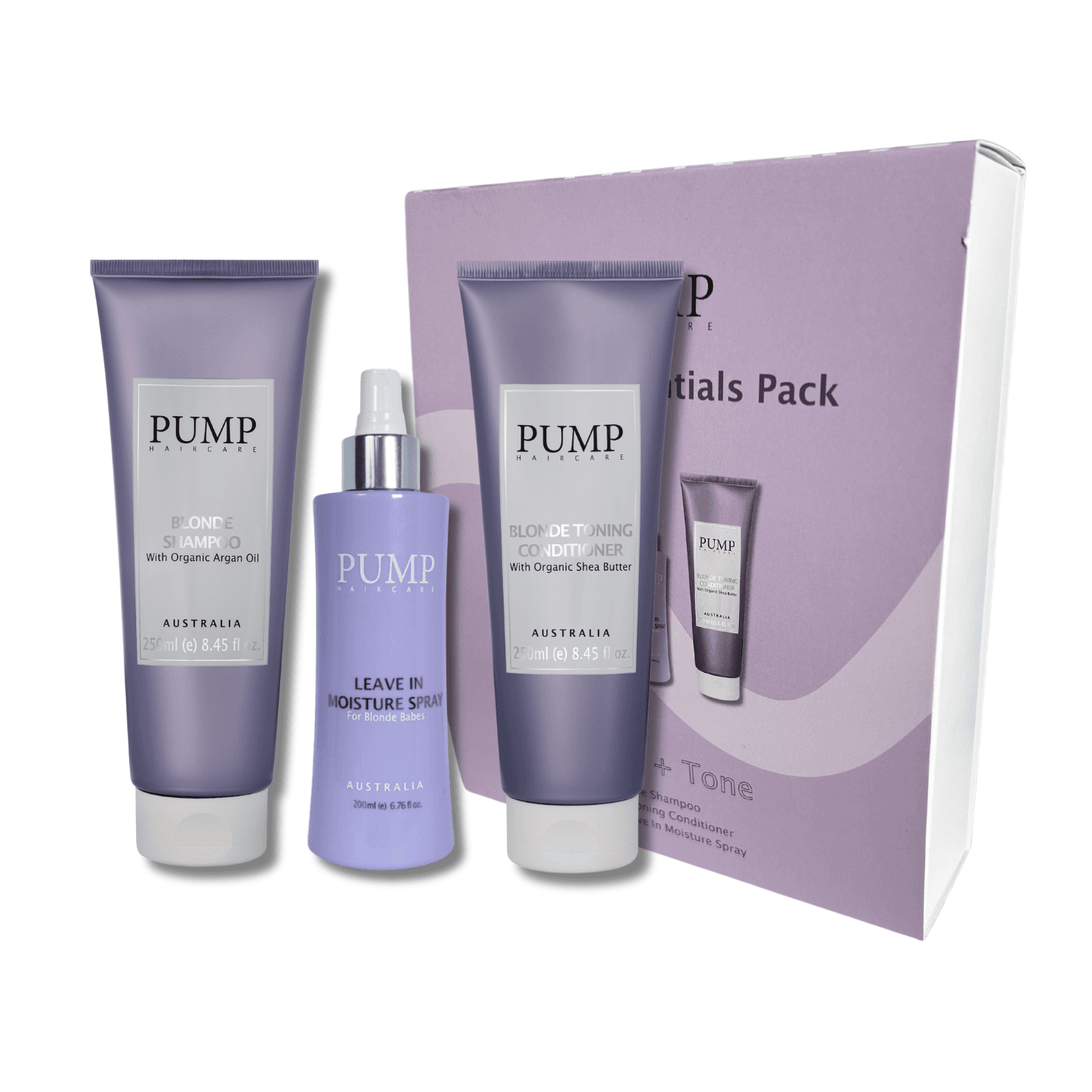 Pump Haircare Blonde Essentials Pack