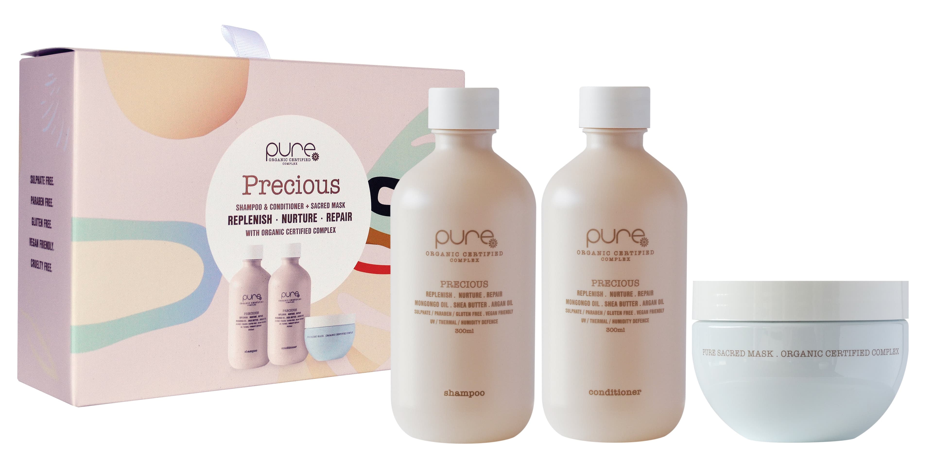 Pure Precious & Sacred Argan Mask Trio Pack