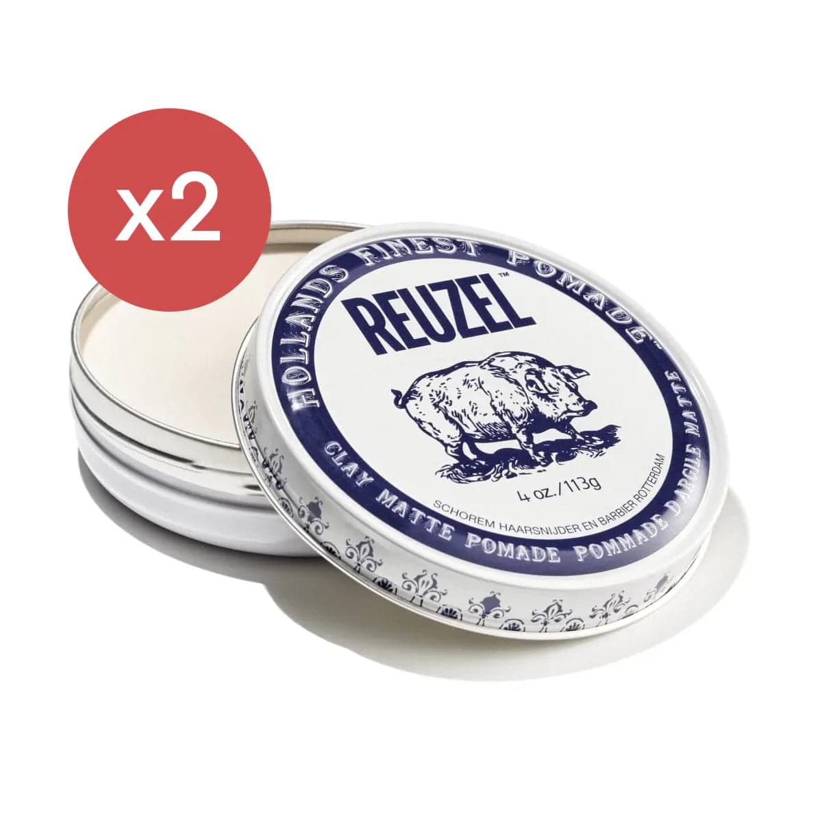 Reuzel Clay Matte Pomade Duo Bundle