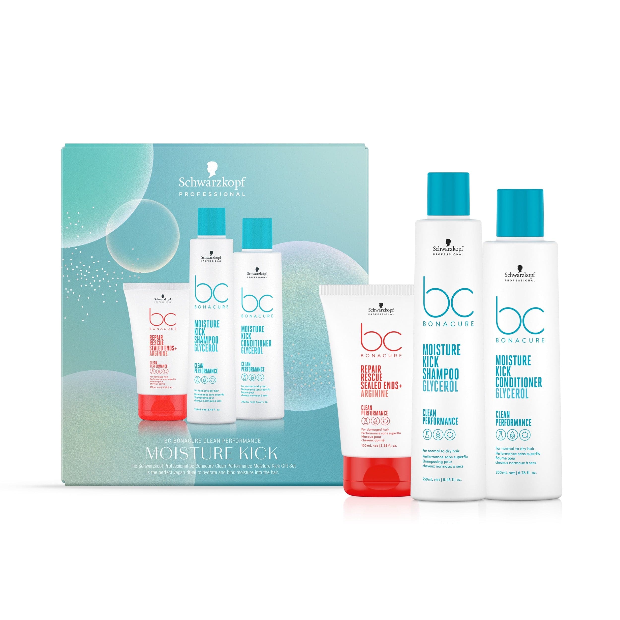 Schwarzkopf BC Bonacure Moisture Kick With Sealed Ends Trio Pack