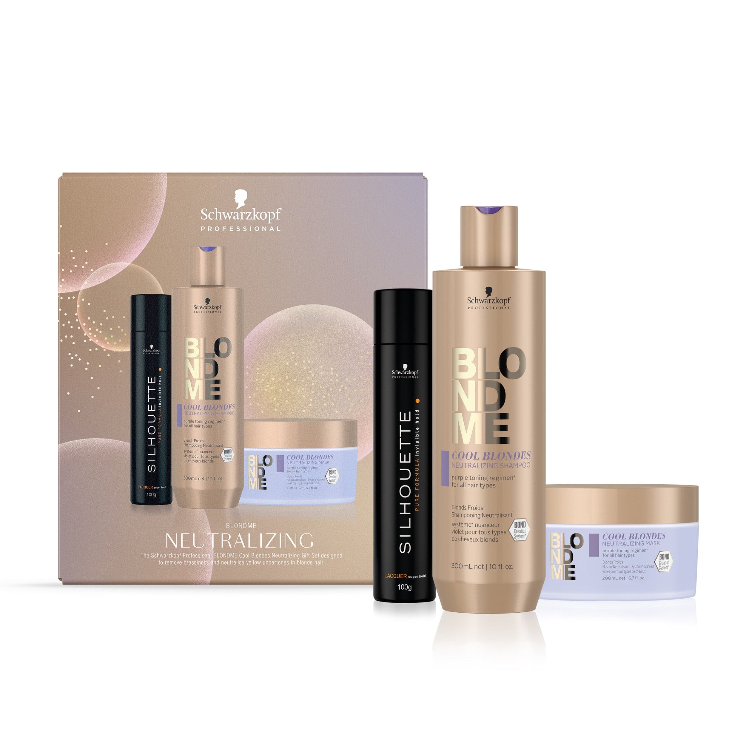 Schwarzkopf BlondeMe Neutralizing With Silhouette Trio Pack