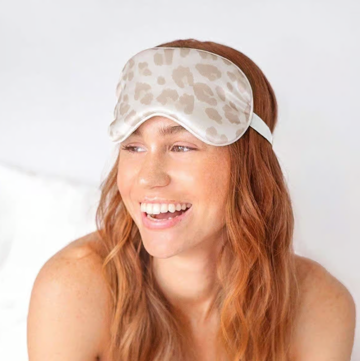 Kitsch Satin Eye Mask - Leopard