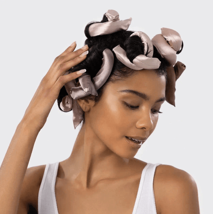 Kitsch Satin Wrapped Flexi Rods - 6pc Rosewood