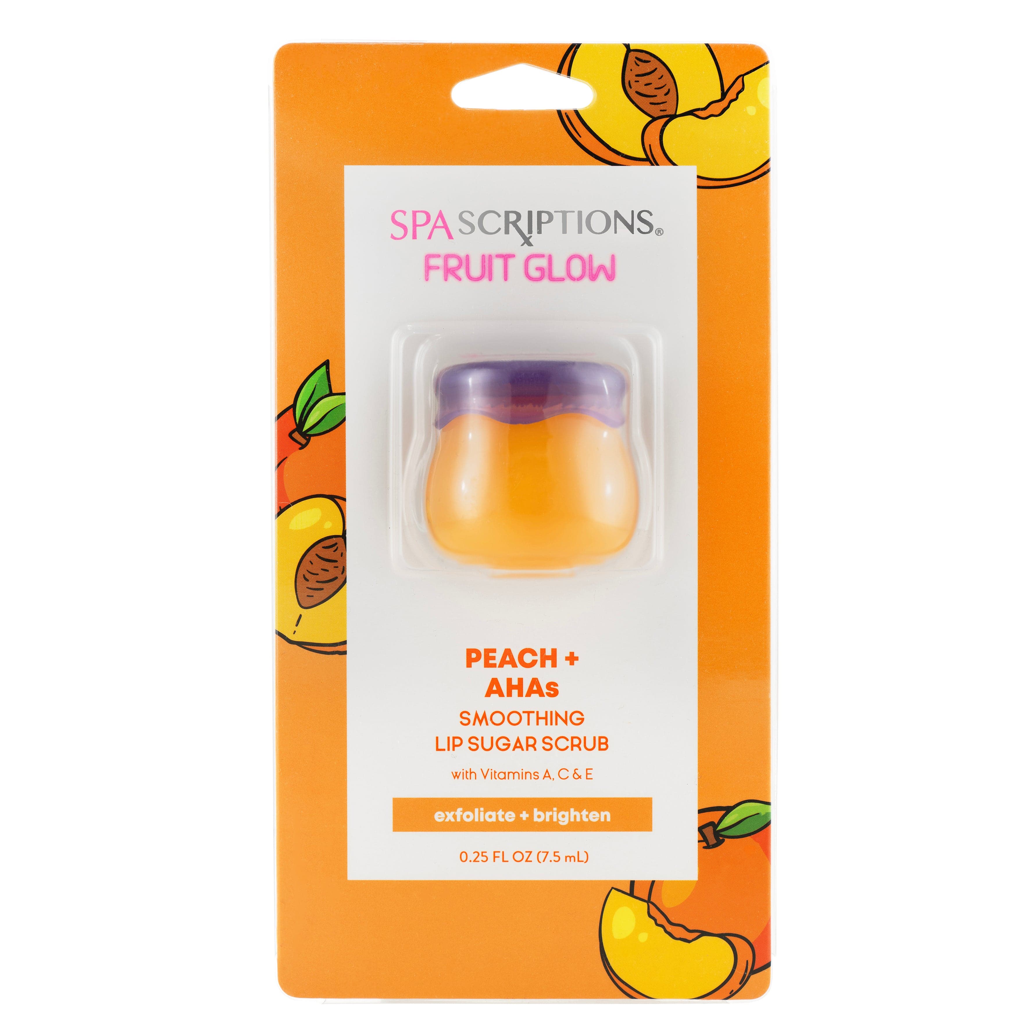 Spascriptions Peach & AHAs Lip Sugar Scrub 7.5ml