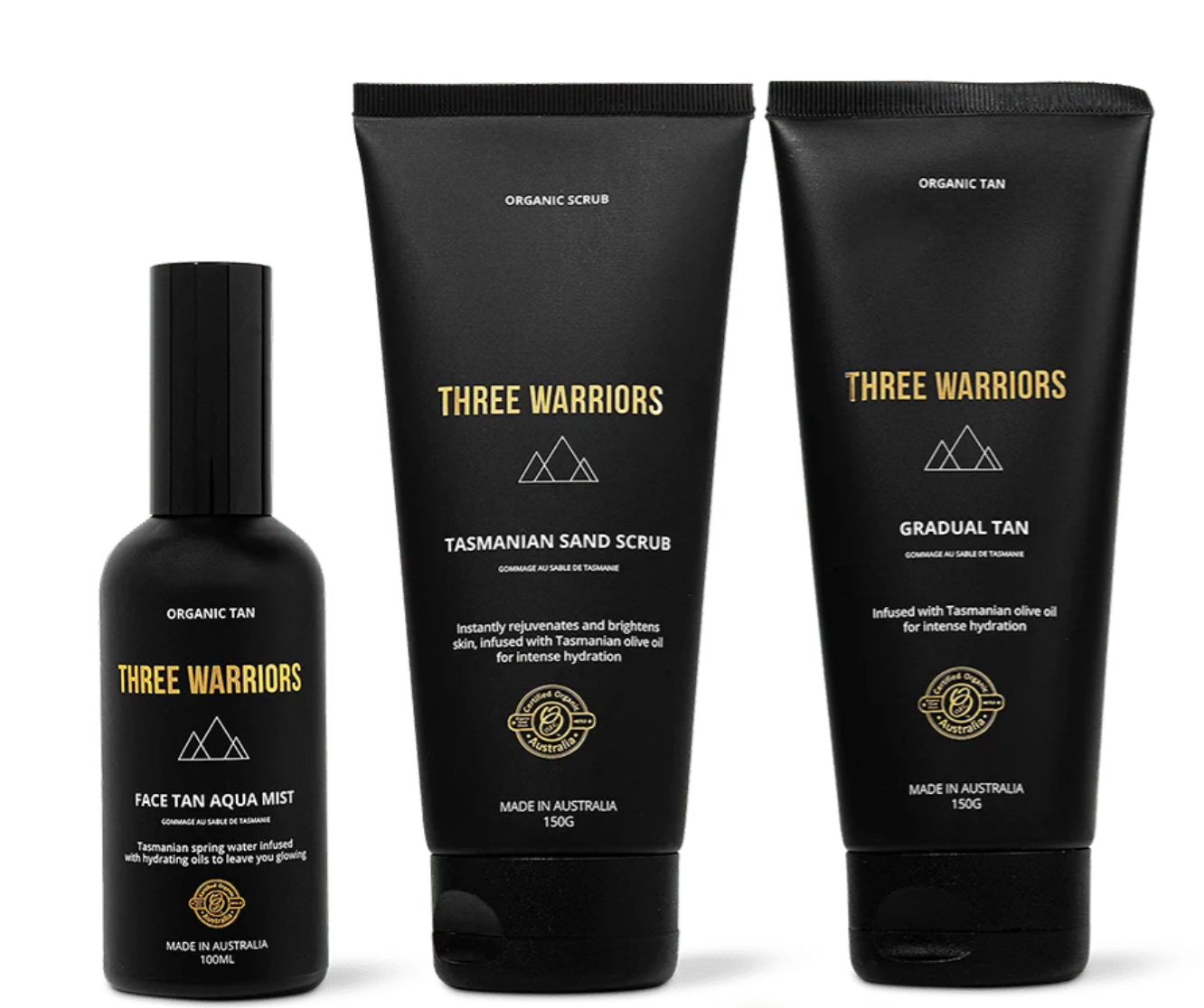 Three Warriors Tanning Essentials Trio