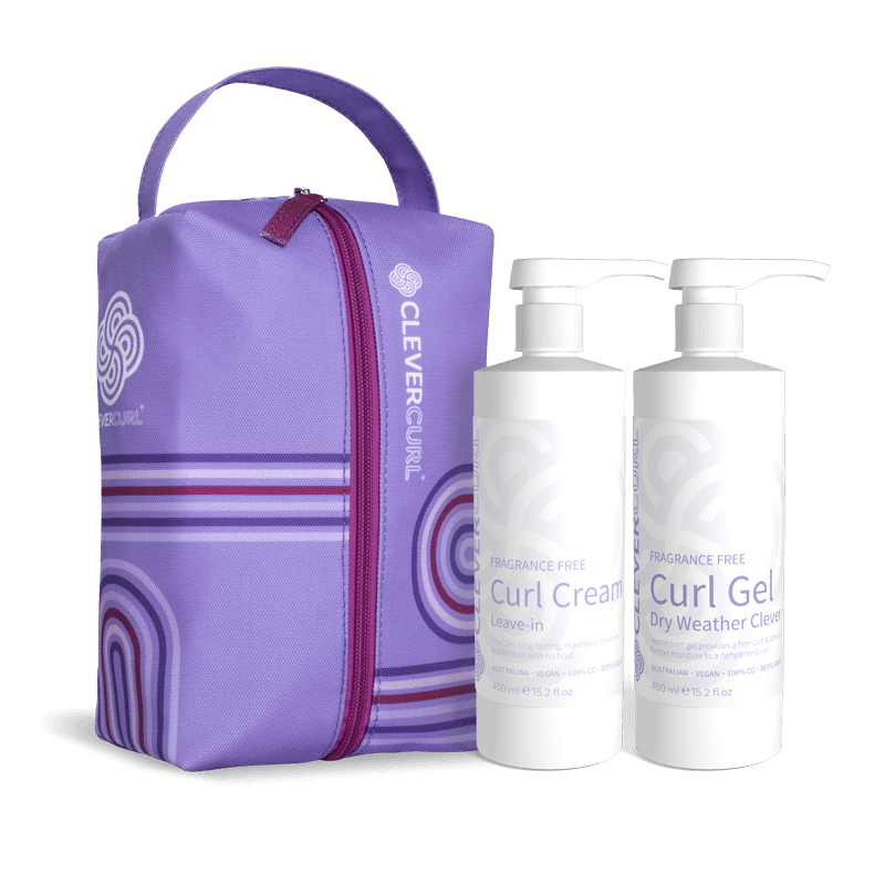 Clever Curl Fragrance Free Curl Cream & Dry Weather Gel Duo Pack