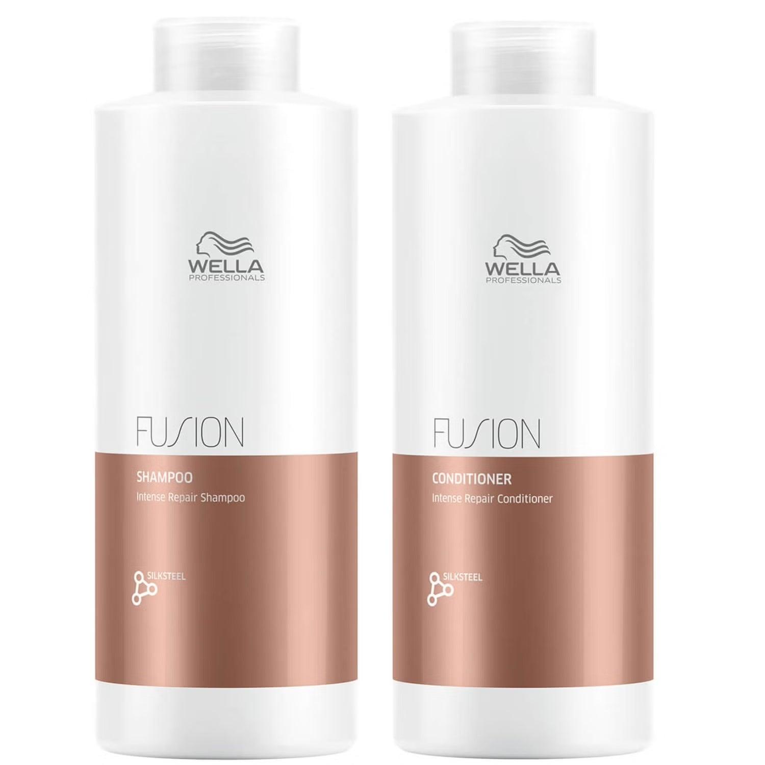 Wella Professionals Fusion Intense Repair Shampoo and Conditioner 1000ml Bundle