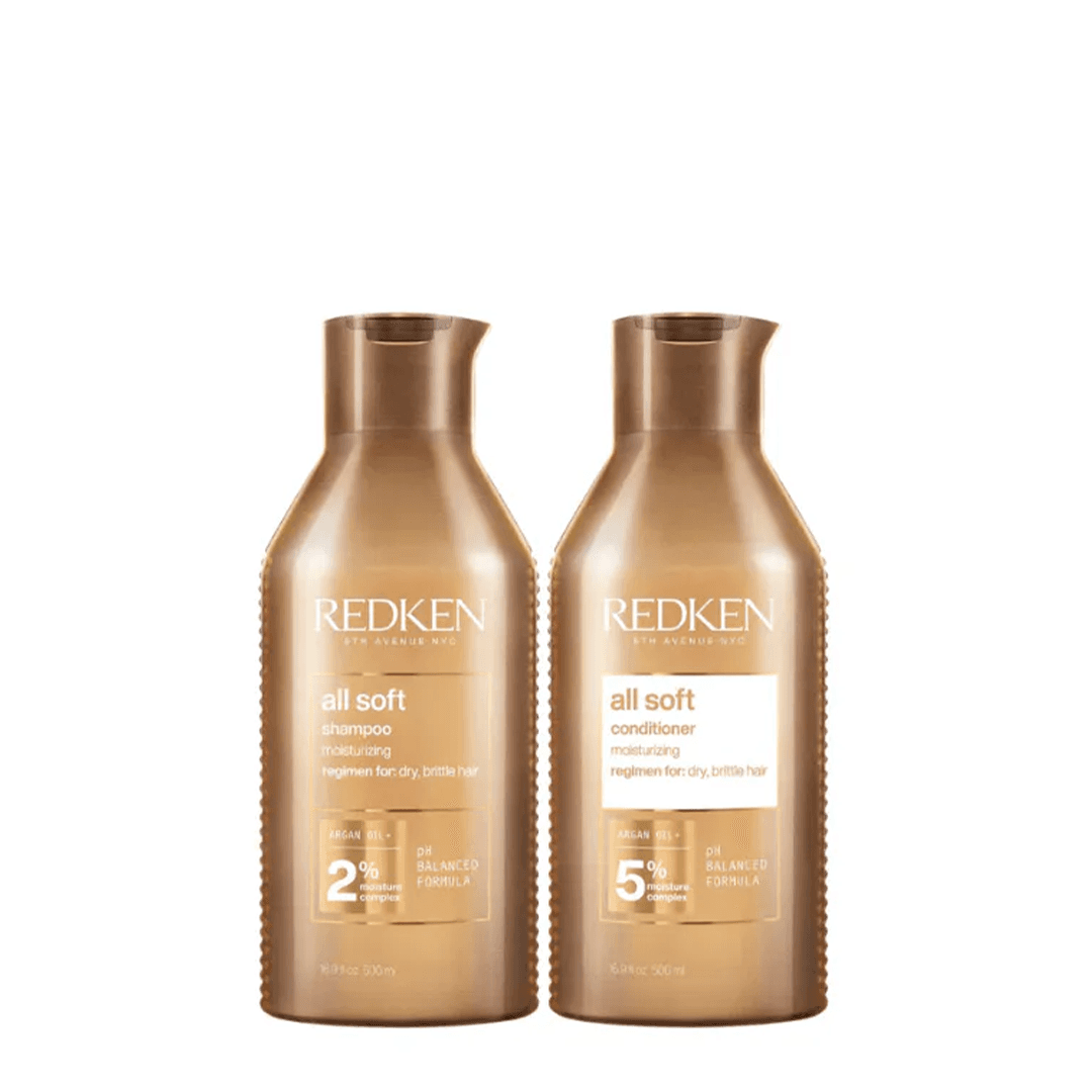 Redken All Soft Shampoo and Conditioner 500ml Bundle