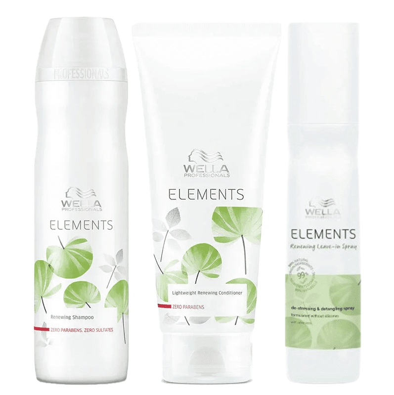 Wella Professionals Elements Renewing Trio w/Leave-in Spray 150ml