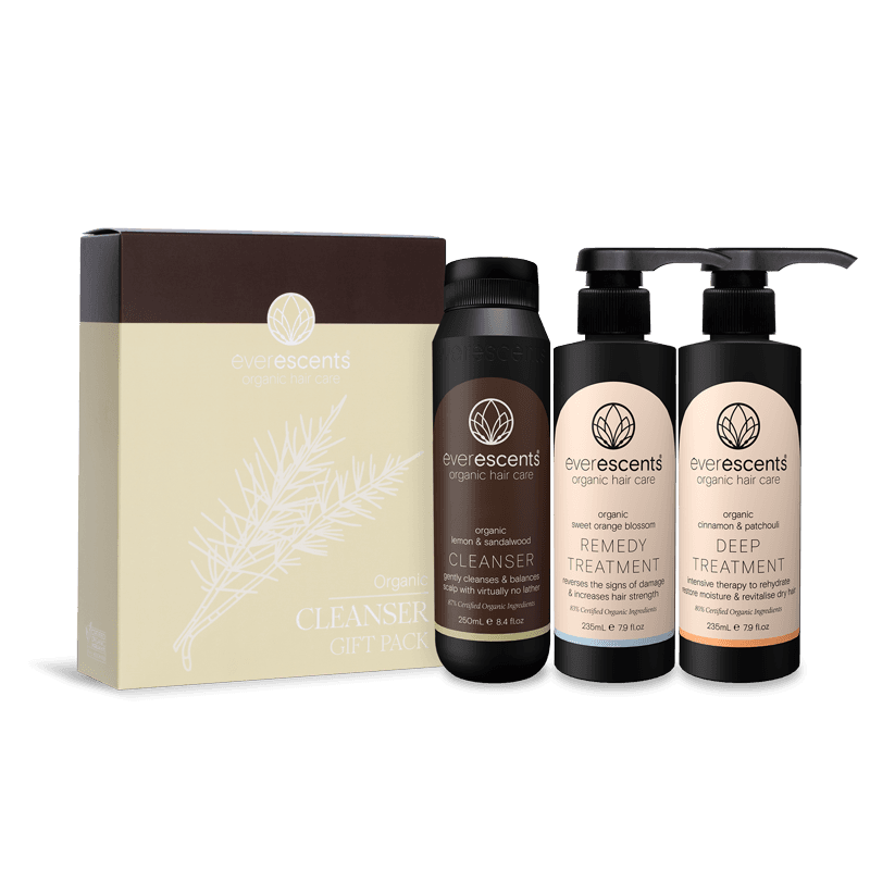 EverEscents Organic Cleanser Trio Pack w/ Deep Treatment