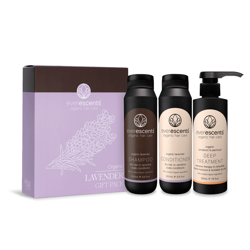 EverEscents Organic Lavender Trio Pack with Deep Treatment