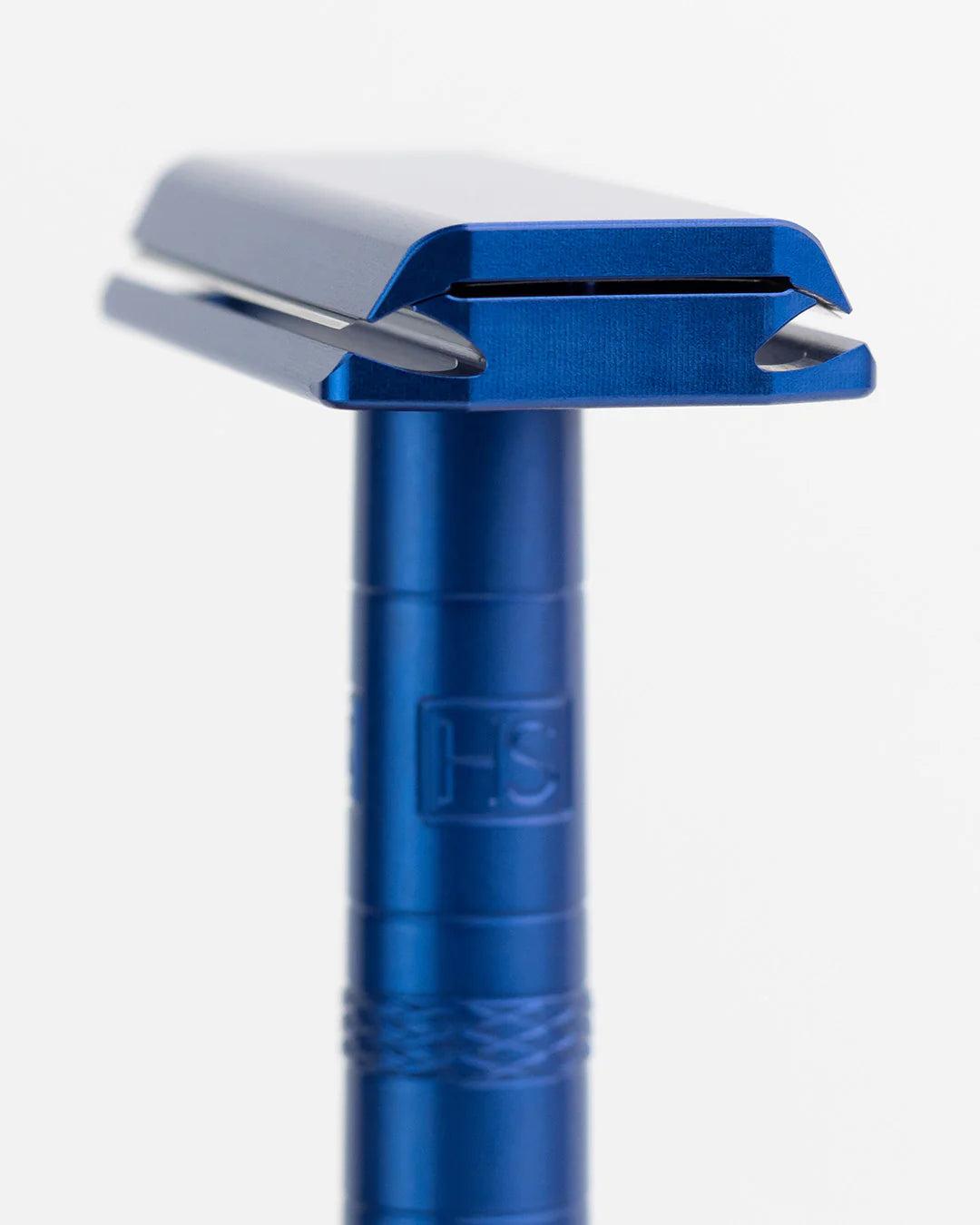 Henson Shaving AL13 DE Safety Razor Steel Blue