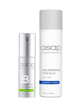 asap Super B Complex and Daily Exfoliating Facial Scrub Bundle