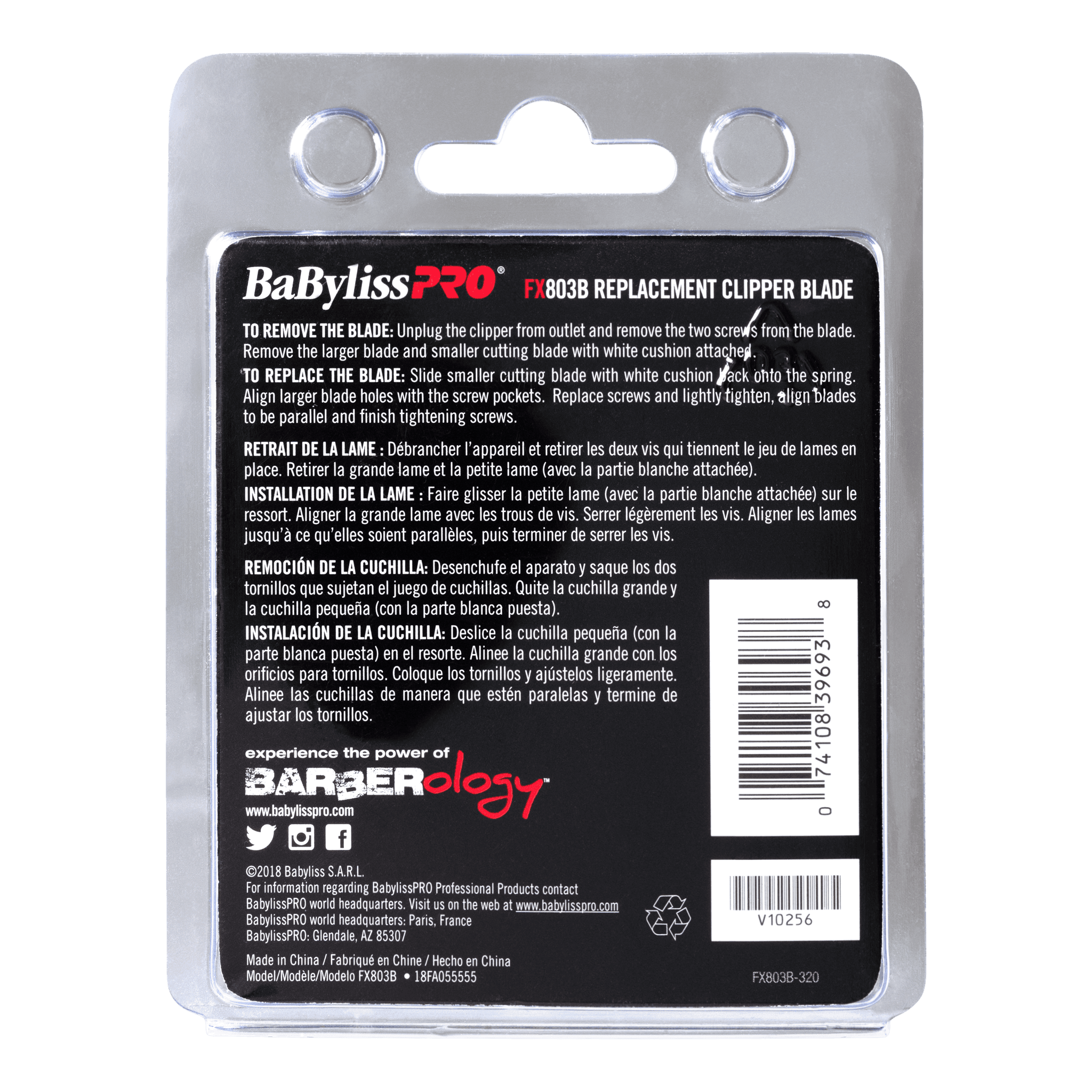 BaBylissPRO Replacement Blade Black Graphite