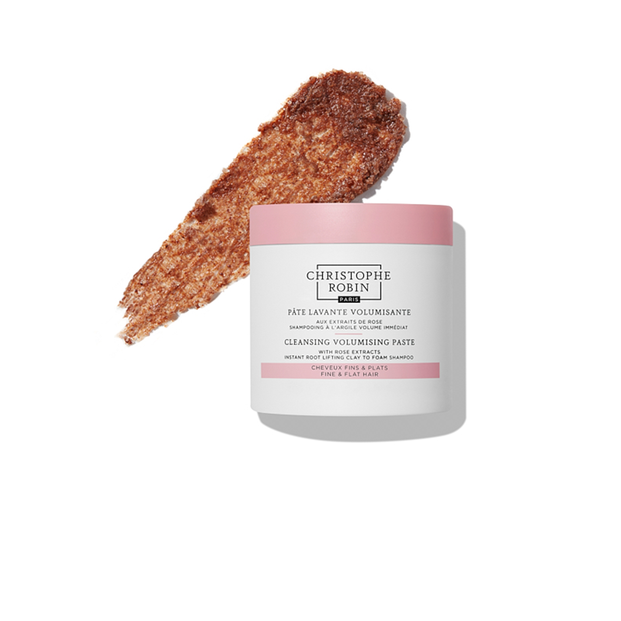 Christophe Robin Cleansing Volumizing Paste With Pure Rassoul Clay And Rose Extracts 250ml
